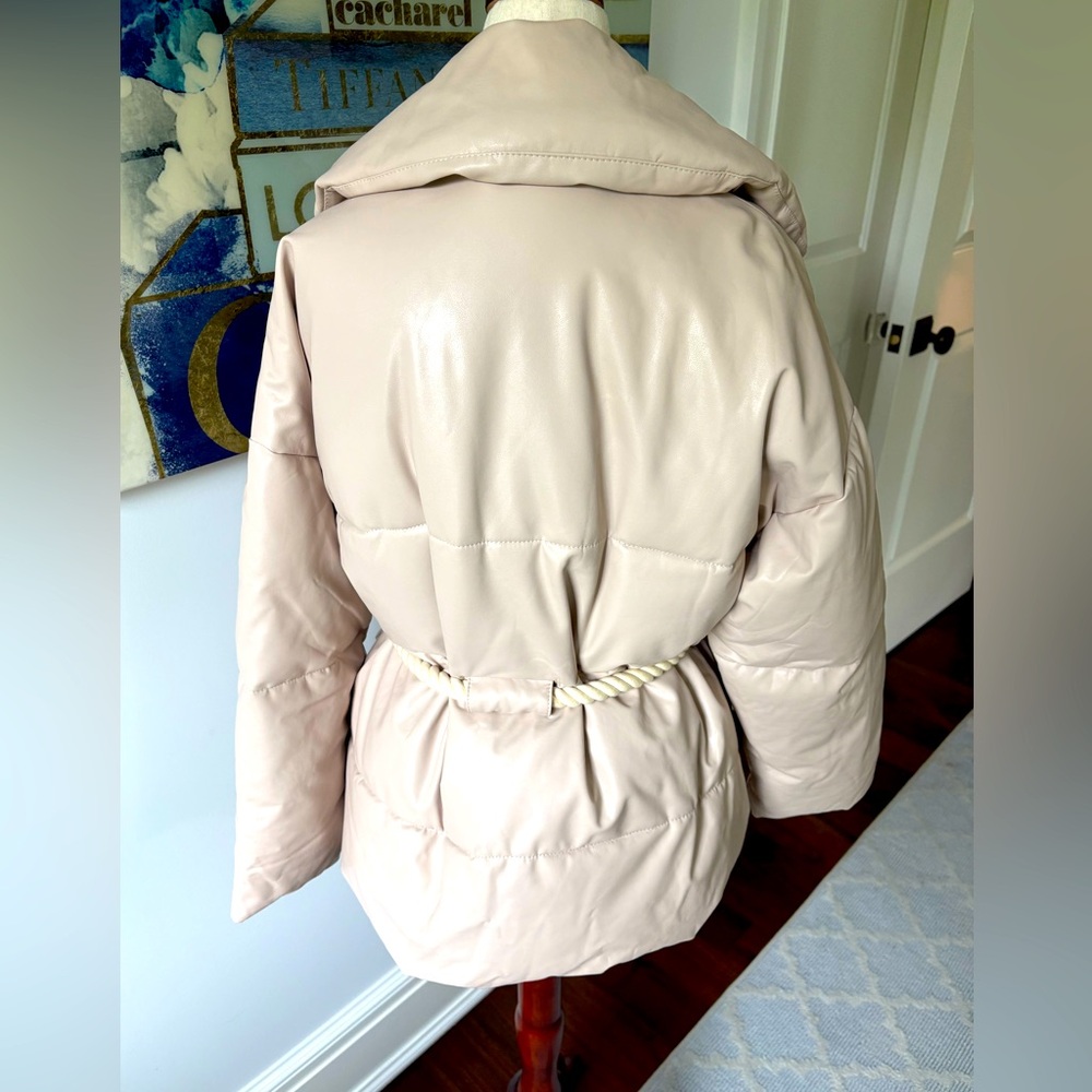 NWT ALC Liam Puffer Faux Leather Women's Jacket - Picture 5 of 8